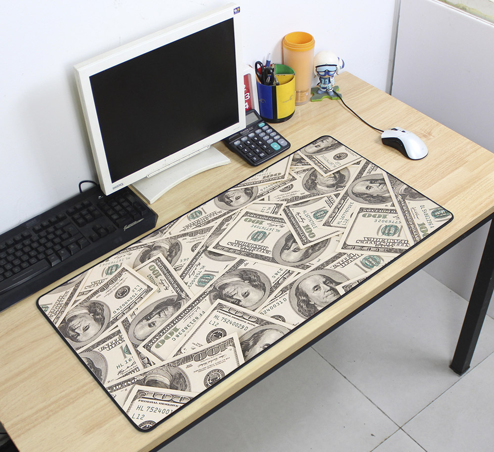 Large Printed Locked Edge Mouse Pad