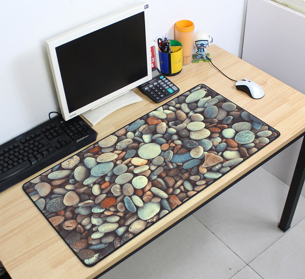 Large Printed Locked Edge Mouse Pad