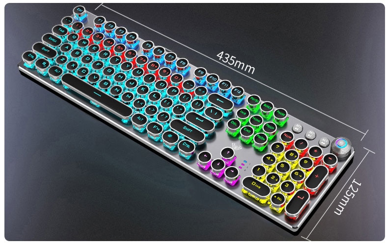 Steampunk Style Mechanical Gaming Keyboard Steampunk Style Mechanical Gaming Keyboard